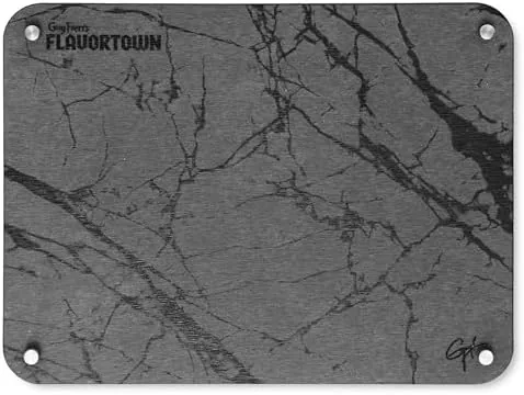 guy fieris flavortown stone dish drying mat 16x12 with anti slip stainless steel feet kitchen counter mat durable stone drying rack for dishes and glassware gray dark marble